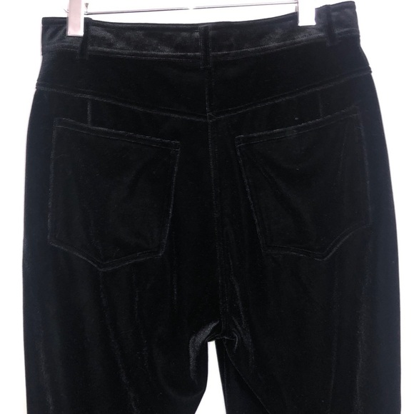 Womens Black Velvet Pants. Size 8. Waist 29”. Breast Cancer Fundraiser - Picture 4 of 10
